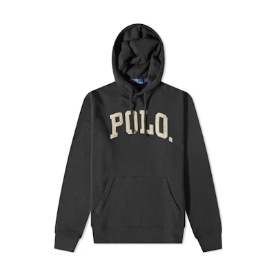 Ralph Lauren END FW22 Black Letter Print Oversized Hoodie 710870457-001