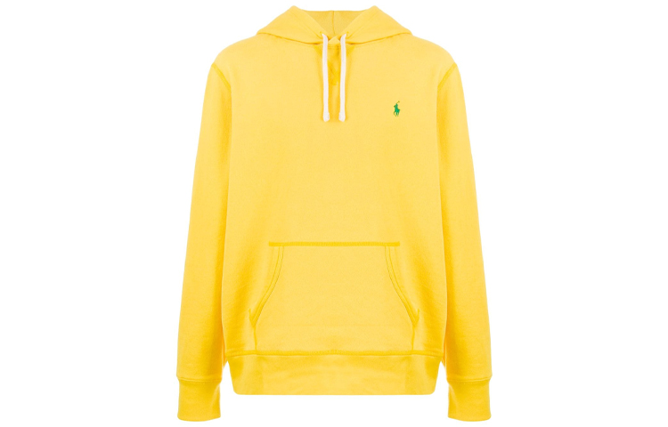 Ralph Lauren Yellow Hoodie with Logo Embroidery 710766778-004