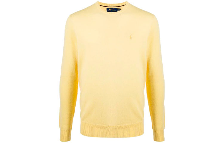 Ralph Lauren Yellow Long Sleeve Pullover Sweatshirt 710667378-023