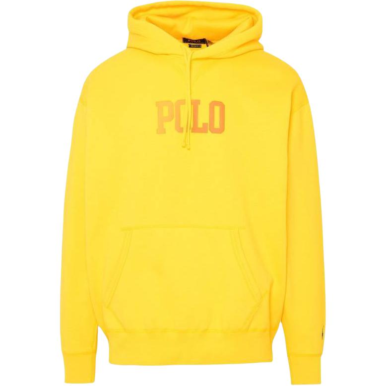 Ralph Lauren Yellow Pullover Hoodie with Letter Print 710860402-001