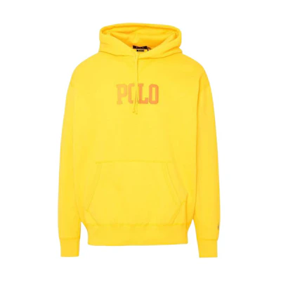 Ralph Lauren Yellow Pullover Hoodie with Letter Print 710860402-001