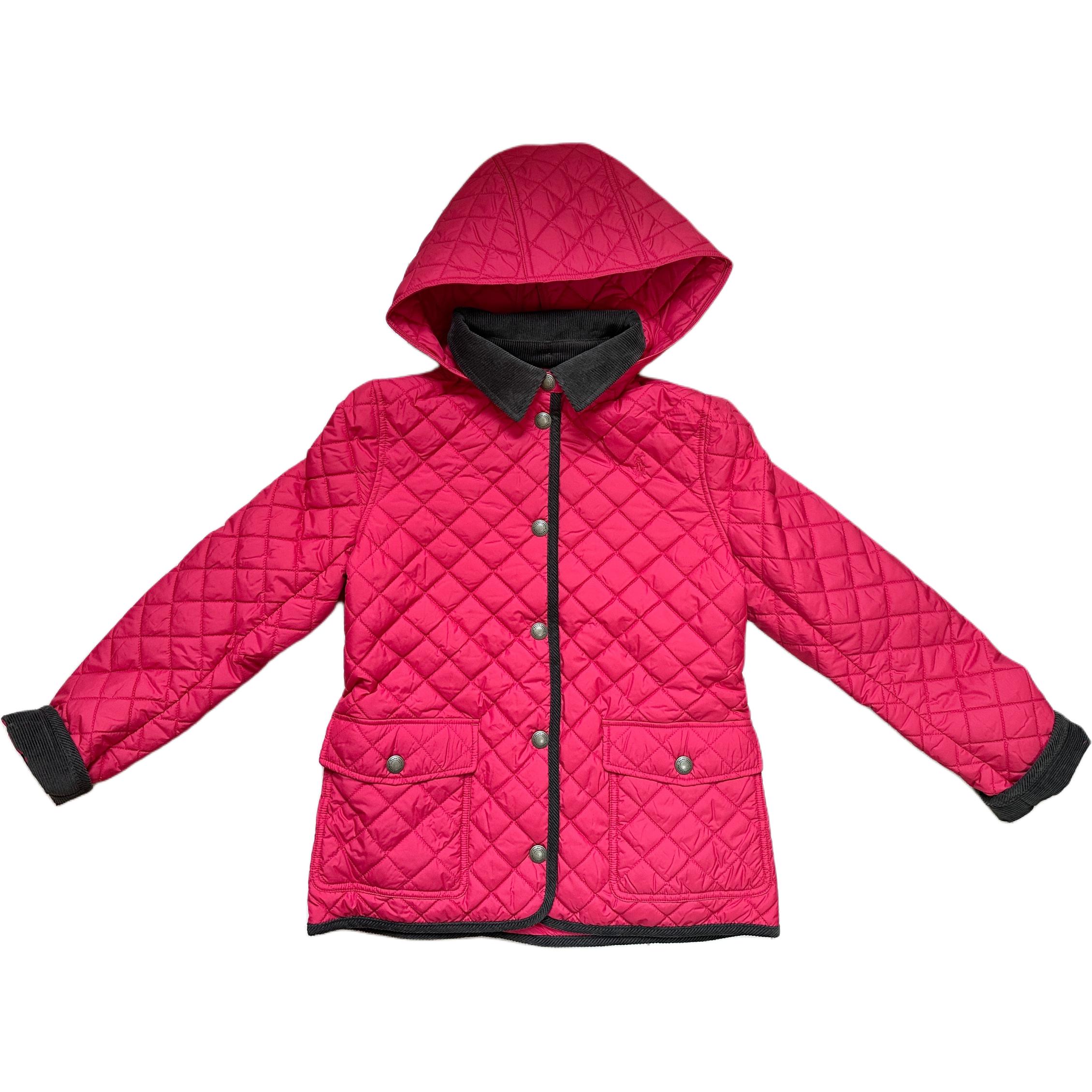 Ralph Lauren Youth Quilted Embroidered Hooded Jacket Red FW24 313910983-004 圖 2