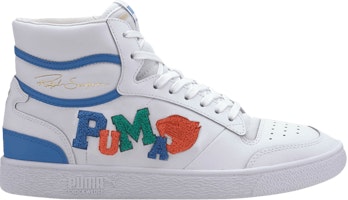 Ralph Sampson Mid 'Badges - White Palace Blue' Sample 371769-01-S Ralph Sampson Mid 'Badges - White Palace Blue' Sample 371769-01-S