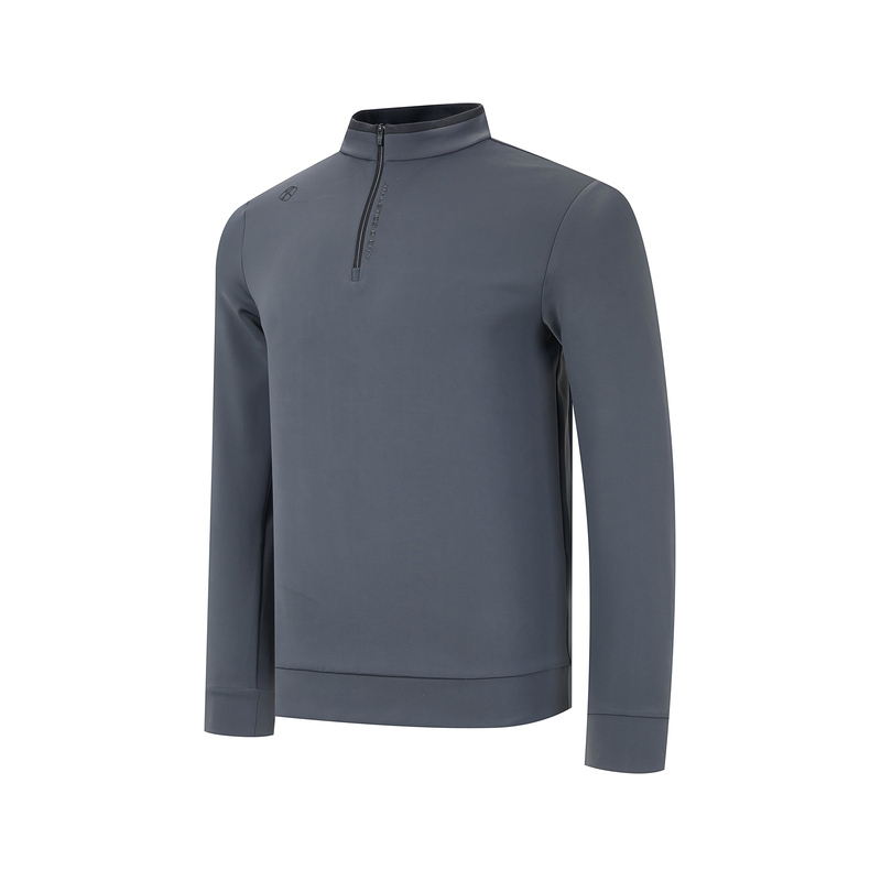 RAPIDO 2025 Spring/Summer Casual Pullover Air Layer Long Sleeve Polo Shirt CN4Z41P01