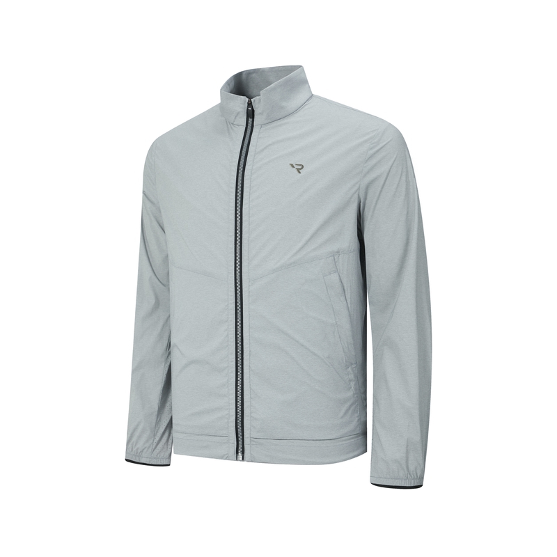 RAPIDO  Comfortable Outdoor Golf Stand Collar Jacket - Light Gray CN4339Z62