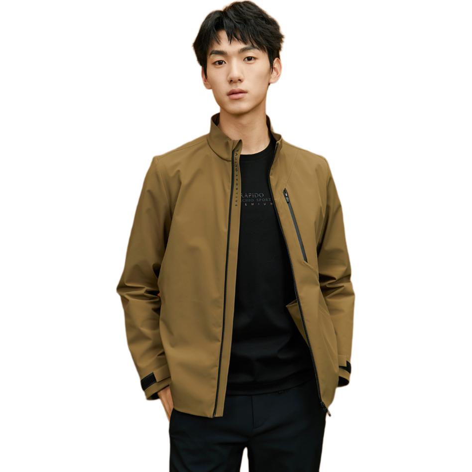 Lookbook RAPIDO ソリッドカラー ジップアップ ハイネック スポーツジャケット CN3739U02