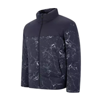 RAPIDO Stylish Printed Puffer Jacket - Indigo Blue CN3X38X10