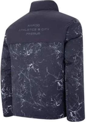 RAPIDO Stylish Printed Puffer Jacket - Indigo Blue CN3X38X10 Lookbook RAPIDO Stylish Printed Puffer Jacket - Indigo Blue CN3X38X10