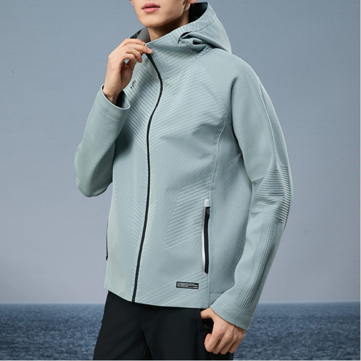 Shop RAPIDO アップルグリーン パッチワーク カジュアル スポーツジャケット CN4Z76G03