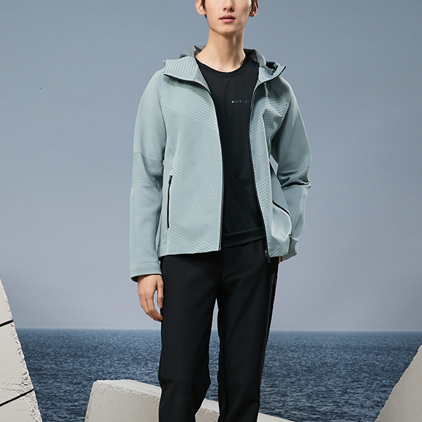 Purchase RAPIDO アップルグリーン パッチワーク カジュアル スポーツジャケット CN4Z76G03