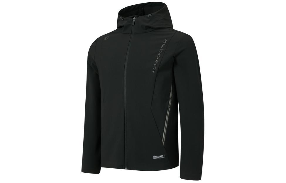 Order ラピード ブラックパーカー カジュアル無地ジャケット ブランドロゴ入り CN4276G05