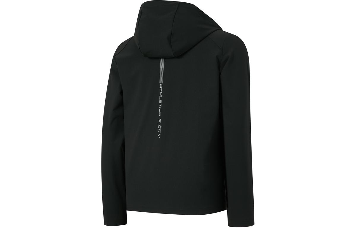 Lookbook ラピード ブラックパーカー カジュアル無地ジャケット ブランドロゴ入り CN4276G05