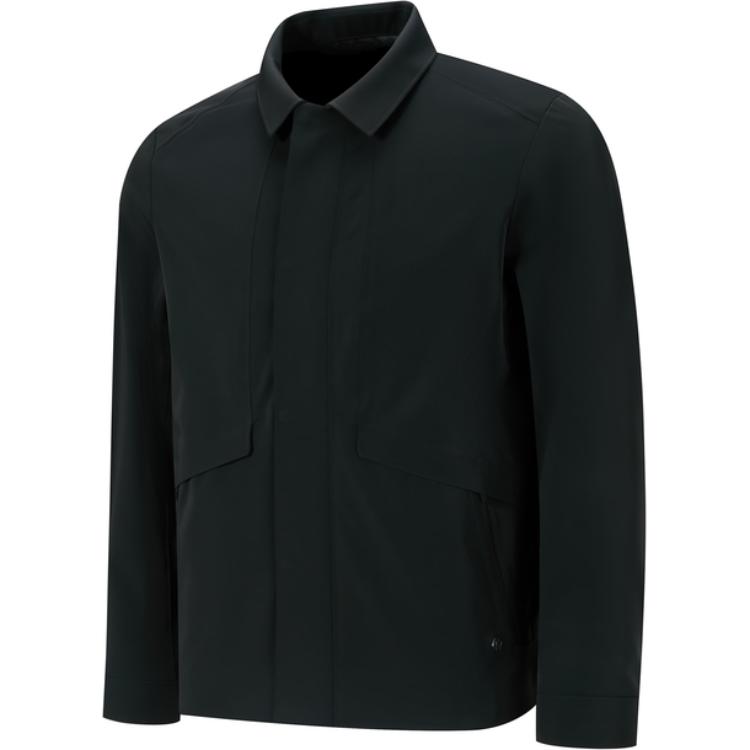RAPIDO Casual Soft Long-Sleeve Jacket with Turn-Down Collar - Black CN4739U02