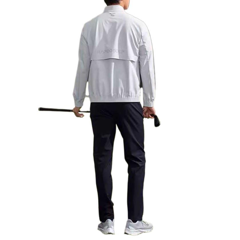 Details for ラピードクラガンス ライトグレー ジップ 長袖 ゴルフジャケット カジュアル スタイリッシュ CN4239Z23