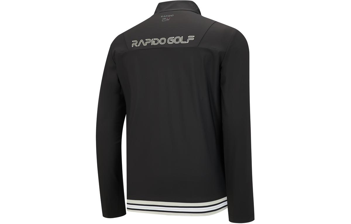 RAPIDO Golf Dark Gray Long Sleeve Jacket with Logo Print & Zipper Design CN4176Z03 圖 3