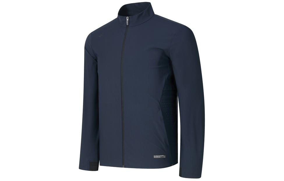 RAPIDO Lightweight Logo Print Zip-Up Jacket - Navy Blue CN4376G09