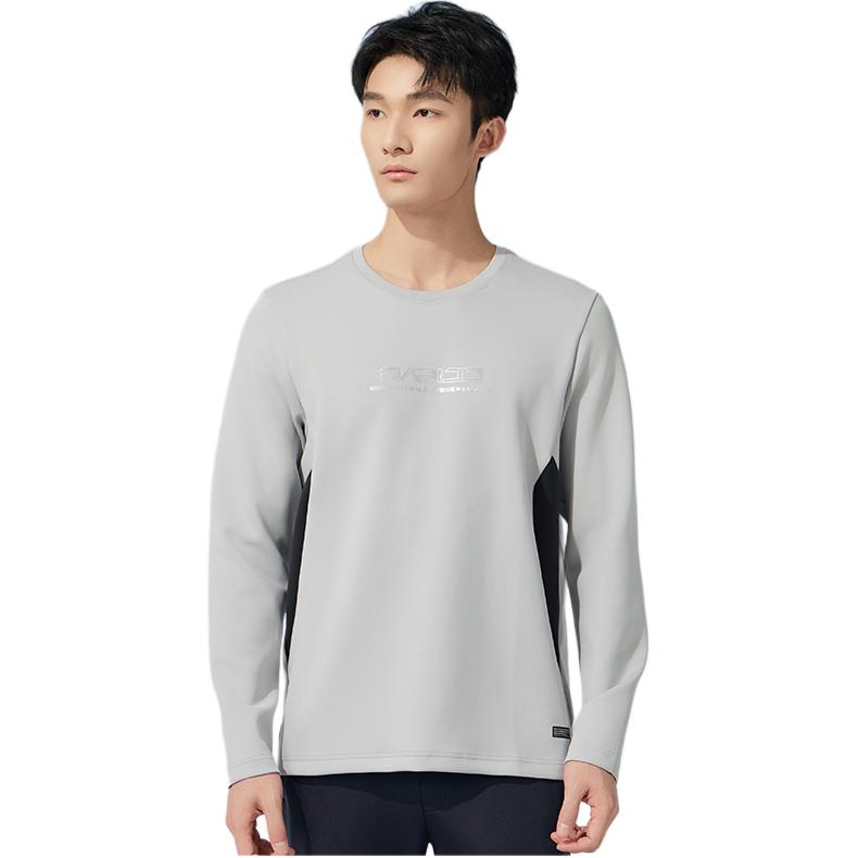 Shop RAPIDO プレミアムクルーネックスウェット - スポーツカジュアル ジャカードパッチワーク CN4841L03