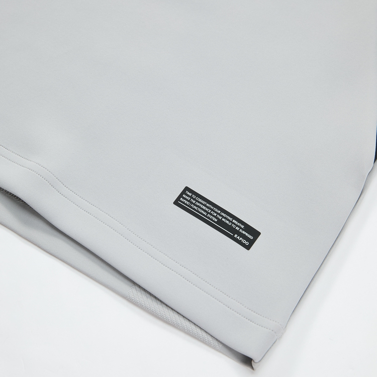 Details for RAPIDO プレミアムクルーネックスウェット - スポーツカジュアル ジャカードパッチワーク CN4841L03