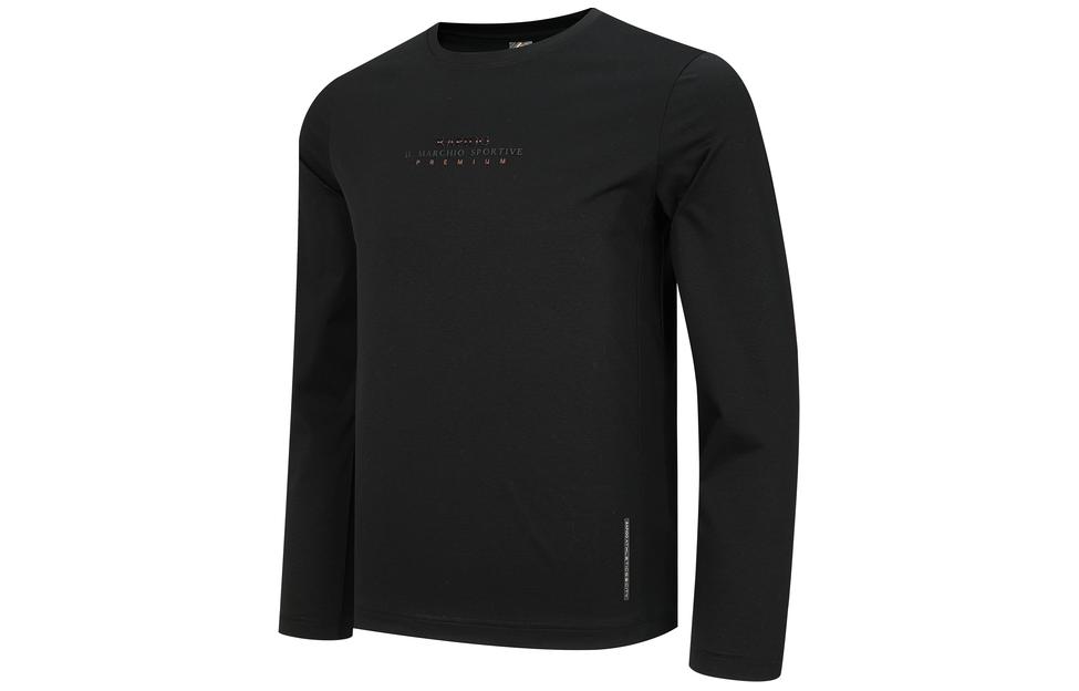 RAPIDO R-Series Black Casual Crewneck Long-Sleeve Sweatshirt CN3841U02