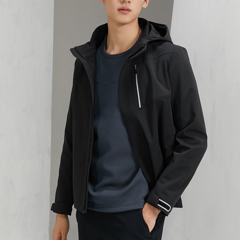 Shop ラピード 無地 快適 ファッション パーカー ジップアップ ジャケット CN4939E01