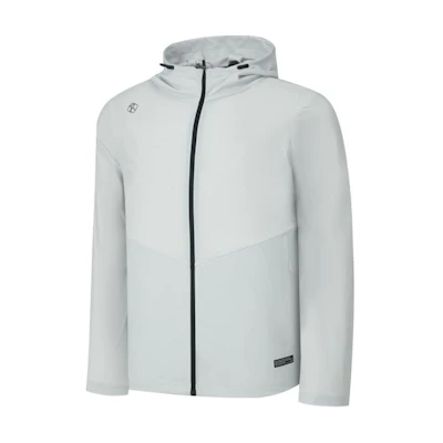 RAPIDO Solid Color Logo Hoodie Zip-Up Long Sleeve Jacket for Men CN4439J05