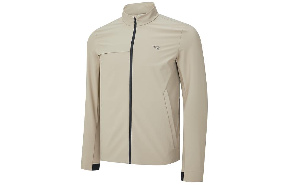 RAPIDO Solid Color Logo Stand Collar Casual Jacket CN3639Z07