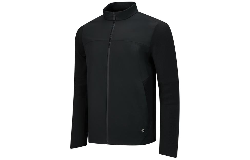 RAPIDO Solid Color Stand Collar Casual Jacket Black CN4139U06