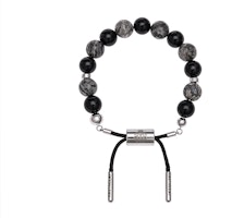 Rastaclat Black Obsidian Lion Adjustable Bracelet - Unisex Couples Streetwear. RC860064 Rastaclat Black Obsidian Lion Adjustable Bracelet - Unisex Couples Streetwear. RC860064