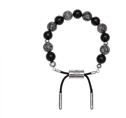 Rastaclat Black Obsidian Lion Adjustable Bracelet - Unisex Couples Streetwear. RC860064 Buy Rastaclat Black Obsidian Lion Adjustable Bracelet - Unisex Couples Streetwear. RC860064