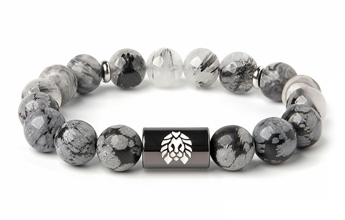 Rastaclat Ink Painting Alloy Beaded Lion Charm Bracelet - Unisex & Couple Style RC1TBB00281