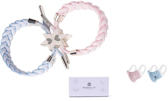 Rastaclat Limited Heart & Moon Couple Bracelet Blue Pink Unisex Polyester 31440020 Rastaclat Limited Heart & Moon Couple Bracelet Blue Pink Unisex Polyester 31440020