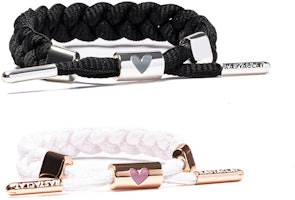 Rastaclat Lion Couple Bracelet Gift Set - Black White Rose Gold Heart Limited Edition. RC52021 Rastaclat Lion Couple Bracelet Gift Set - Black White Rose Gold Heart Limited Edition. RC52021