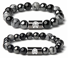 Rastaclat Magnetic Couples Bracelet Onyx Lion Design Unisex Feng Shui Luck Charm RC1TBB00279 Rastaclat Magnetic Couples Bracelet Onyx Lion Design Unisex Feng Shui Luck Charm RC1TBB00279
