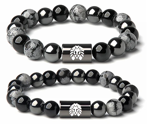 Rastaclat Magnetic Couples Bracelet Onyx Lion Design Unisex Feng Shui Luck Charm RC1TBB00279 Buy Rastaclat Magnetic Couples Bracelet Onyx Lion Design Unisex Feng Shui Luck Charm RC1TBB00279