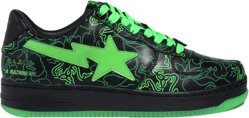 Bape Razor (Women) Razer x BAPE Bapesta Low M2 'Neon Camo' 1I23291902‑GRN ...