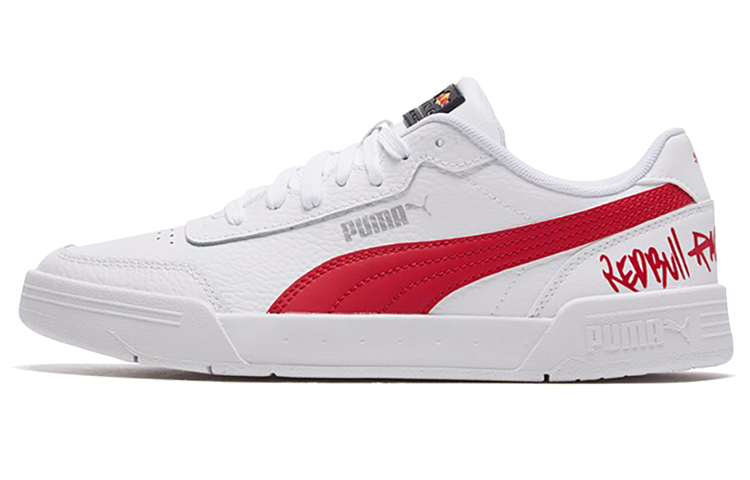 Puma RBR Caracal White/Red Casual Low Board Shoes 339854-02