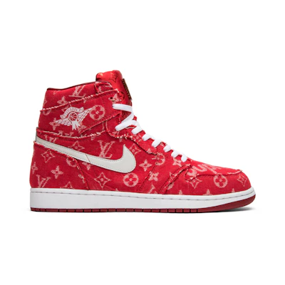 Red Ribbon Recon Jordan 1 Retro High 'Supreme & LV' Custom