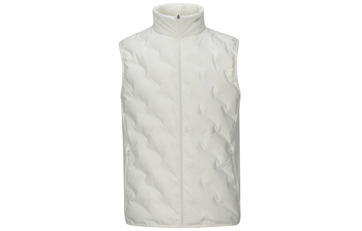 Reebok  Solid Color Puffer Vest Warm Down - Off-White. 24FRC233MGW2