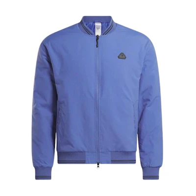Reebok Above The Rim Hoopwear Blue Logo Bomber Jacket Full-Zip Long Sleeve 22250685
