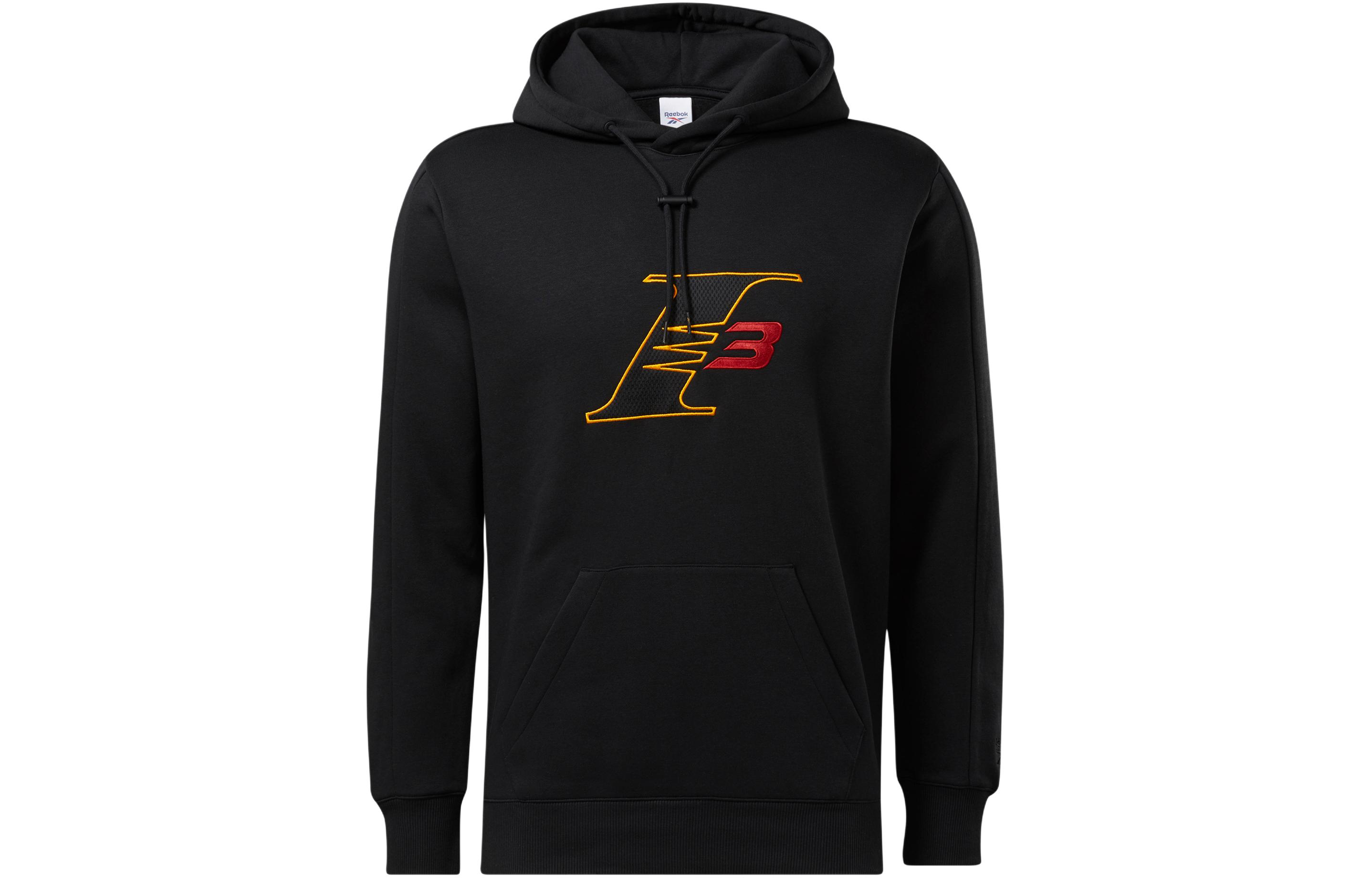 Reebok AI I3 Fleece Pullover Hoodie Black Alphabet Graphic Sportswear HD4197