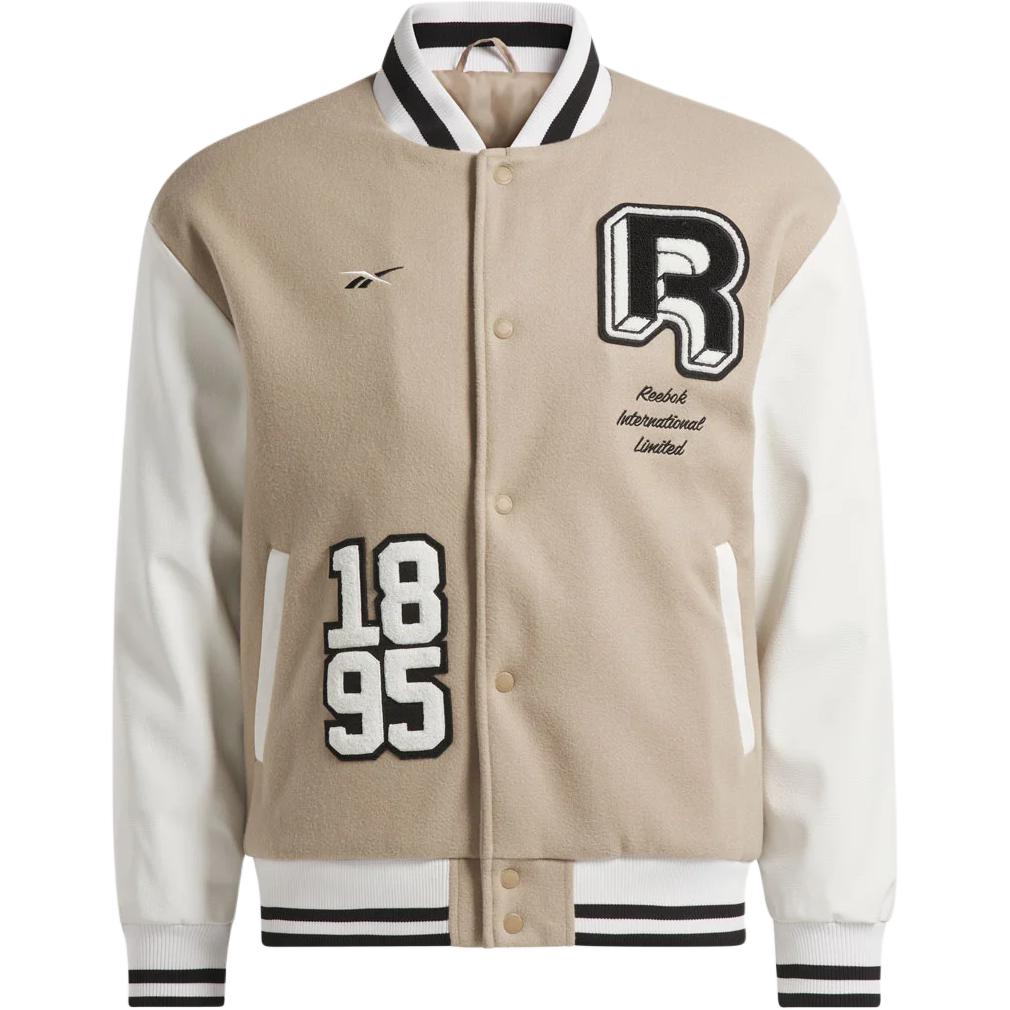 Reebok Alphanumeric Comfort Long Sleeve Jacket Unisex Beige RE1759EU33843