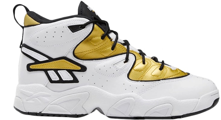 Gold and 2025 white reebok
