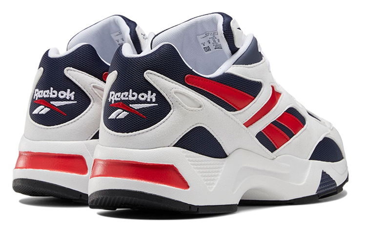 Shop Reebok Aztrek 96 耐磨防滑 低筒運動跑步鞋 白紅