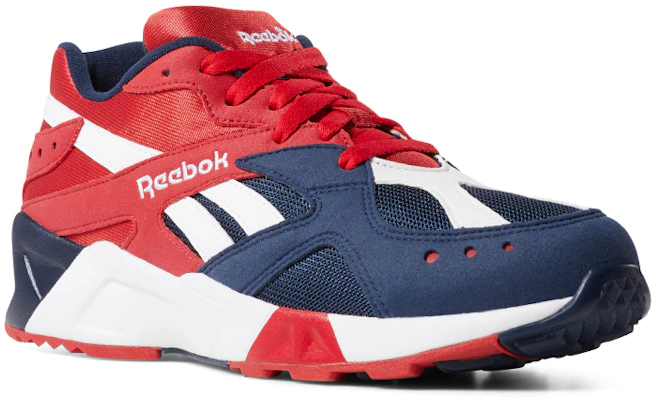 Reebok Aztrek Rétro Confortable Respirant Rouge Bleu DV8816 Lookbook Reebok Aztrek Rétro Confortable Respirant Rouge Bleu DV8816