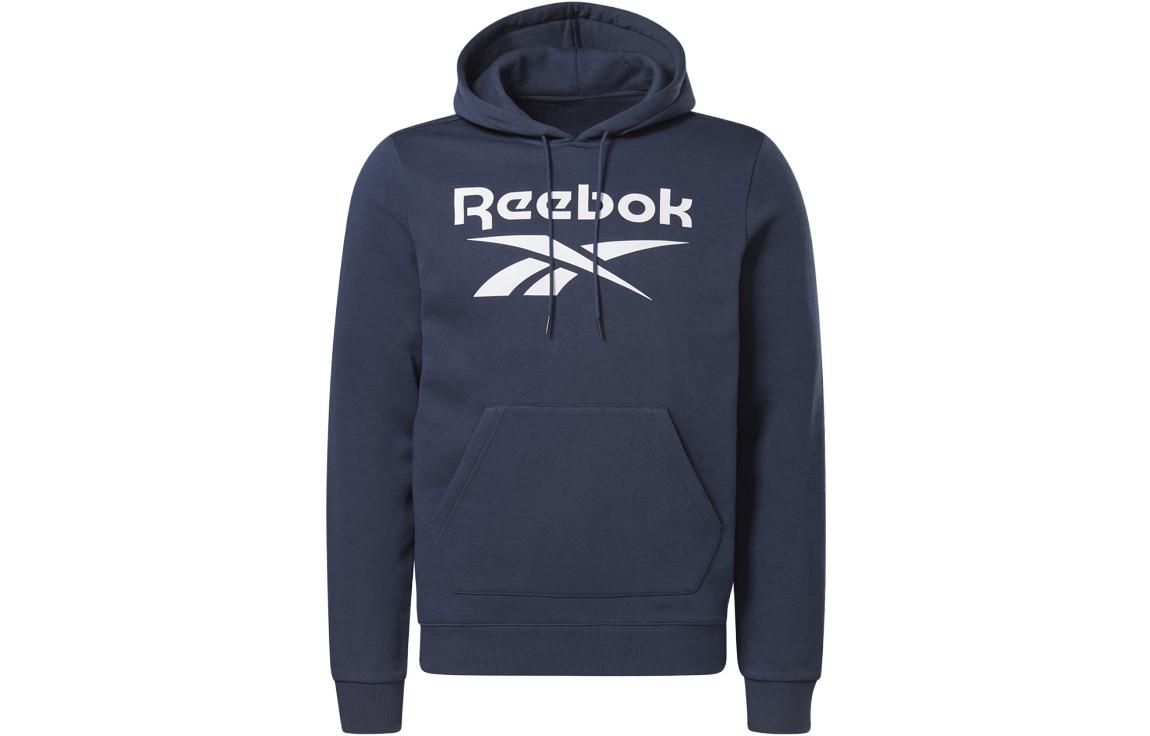 Reebok Basic Logo Print Navy Sweatshirt with Side Pockets - GR1660