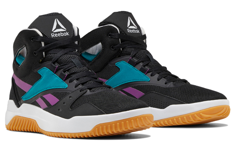 Lookbook Reebok BB OS Mid 耐磨防滑 中筒 復古籃球鞋 男款 黑藍