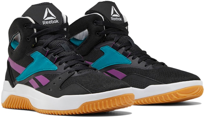 Reebok BB OS Mid 耐磨防滑 中筒 復古籃球鞋 男款 黑藍 Lookbook Reebok BB OS Mid 耐磨防滑 中筒 復古籃球鞋 男款 黑藍