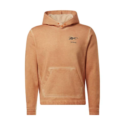 Reebok BI-DYE Hoodie Solid Color Sports Basketball Hoodie - Dark Orange HM4092