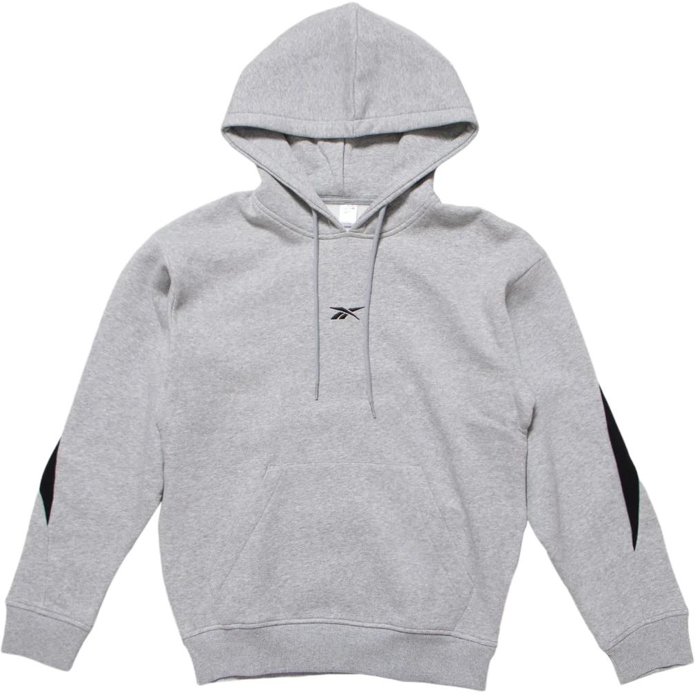 Reebok Big Vecto CL Logo Hoodie Pullover Long Sleeve - Gray RE1759EM21994