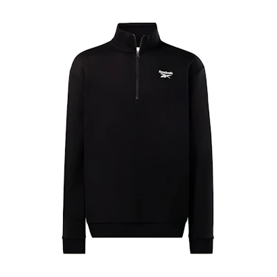 Reebok Black High-Collar Oversized Sweatshirt with Minimal Logo 100070404